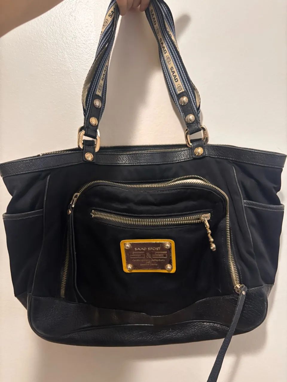 Bolsa SAAD Sport Original Preta Grande