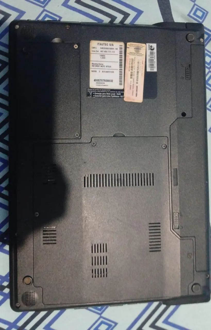 Notebook Infoway Note A7520, para peças ou conserto! - Foto 3