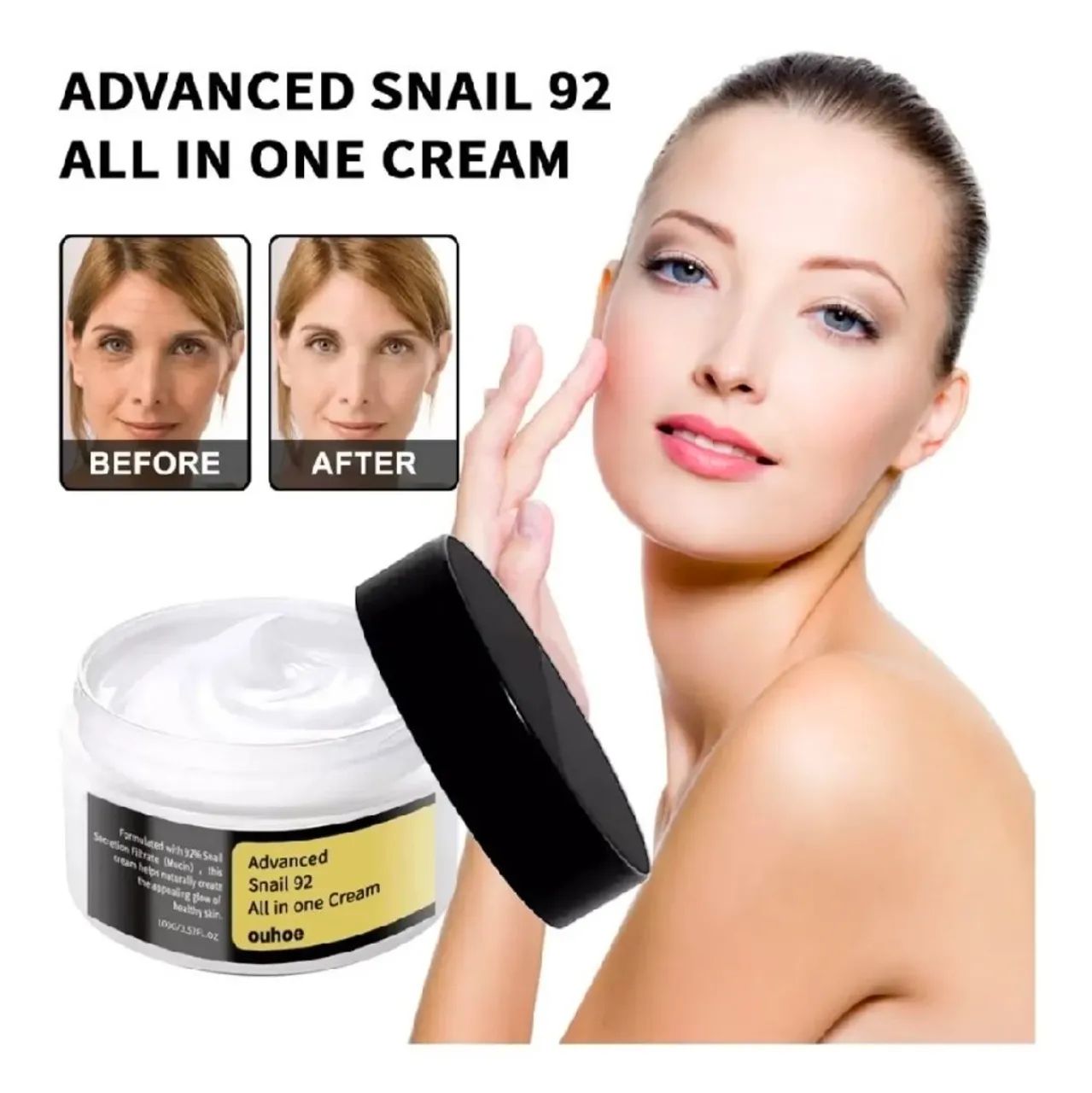 Tipo Cosrx Snail 92 All In One Cream Ouhoe Hydrapore Noite/dia - Foto 2