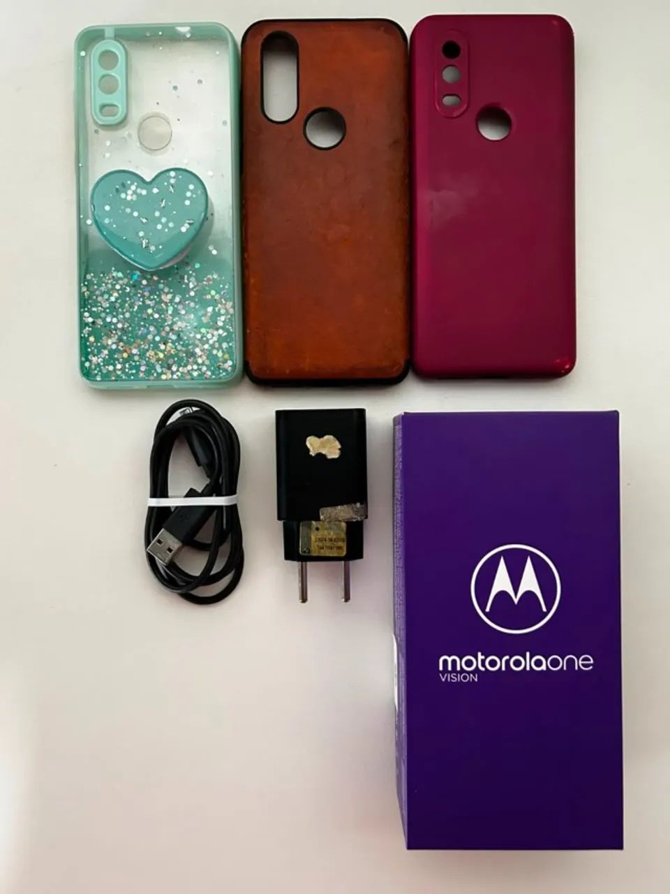 Motorola One Vision Azul - Completo, Conservado e com Acessórios - Foto 4