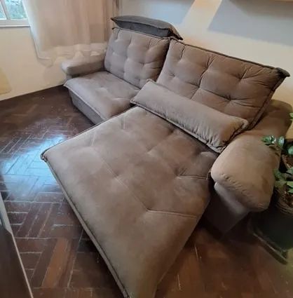 BAIXOU O PREÇO! Sofá retrátil - 2,50m de largura - Foto 4