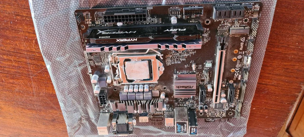 kit placa mae processador e memoria ram - Foto 2