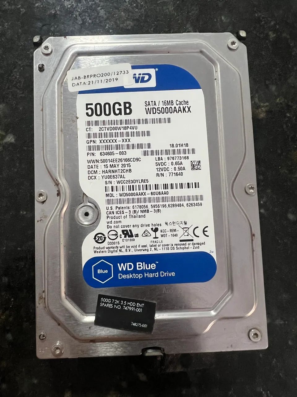 Hd data 500gb