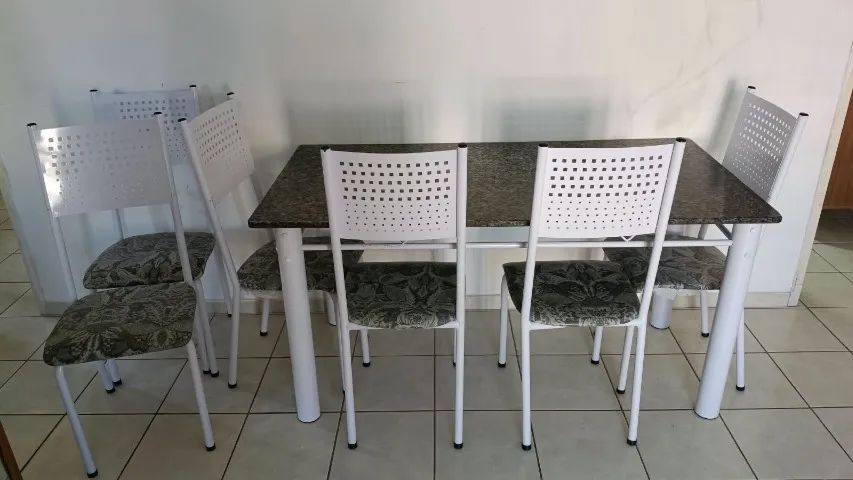 Mesa de mármore 6 lugares - Foto 3