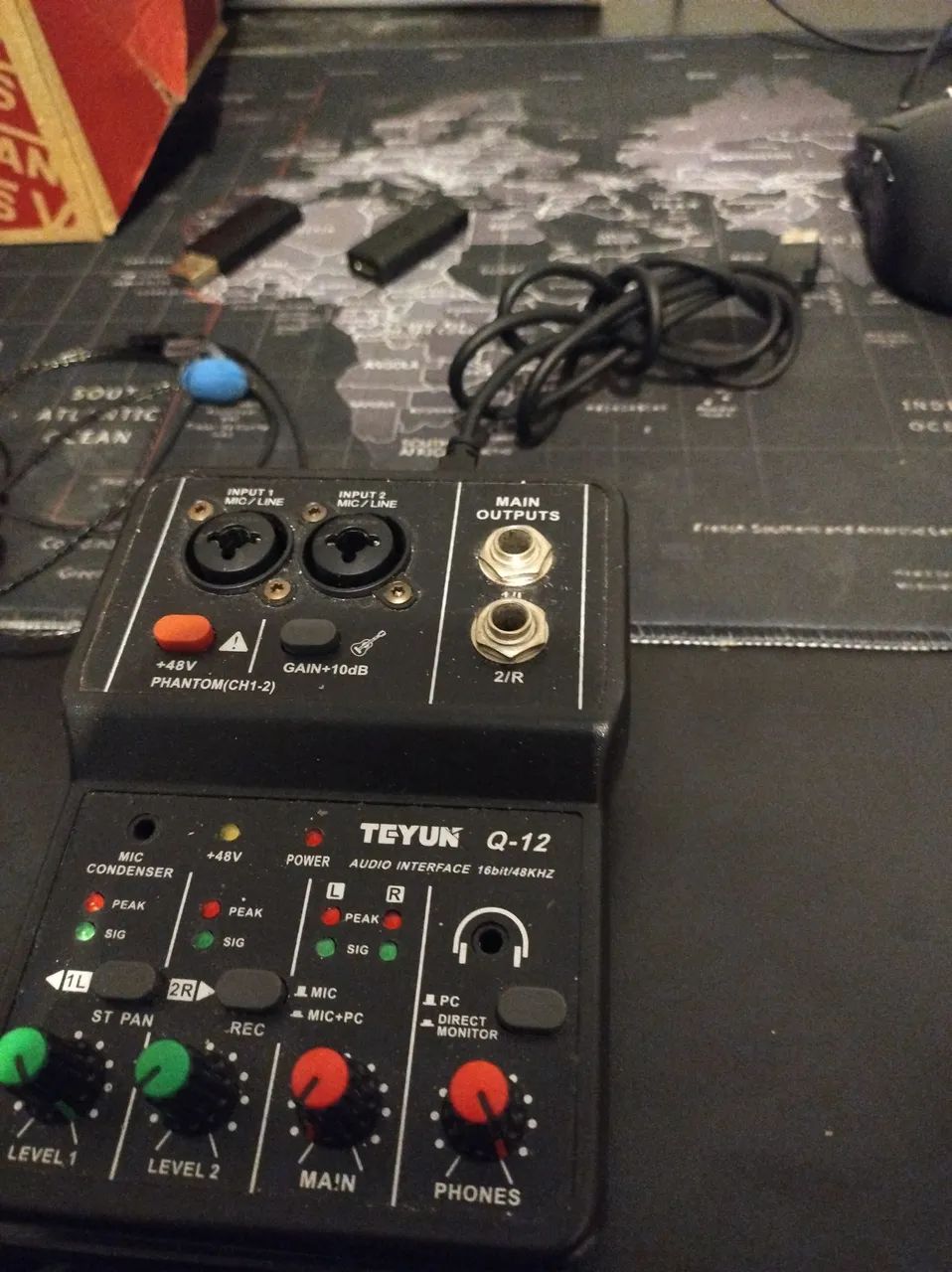 Interface de áudio teyun q-12