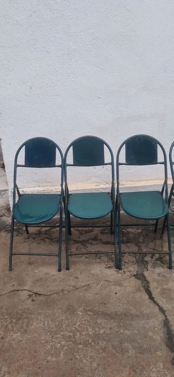Cadeira de ferro para bar dobrável 