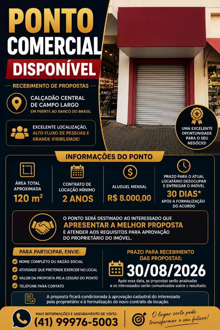 PASSA-SE PONTO COMERCIAL 