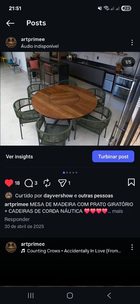 Mesa e cadeiras - Foto 3