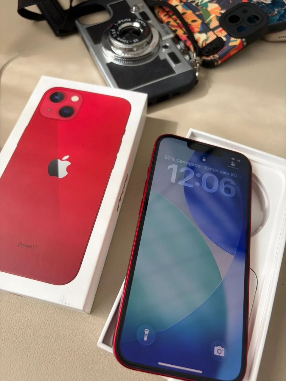 iPhone 13 128GB RED Todo Original + Caixa - Bateria 81% - Foto 5