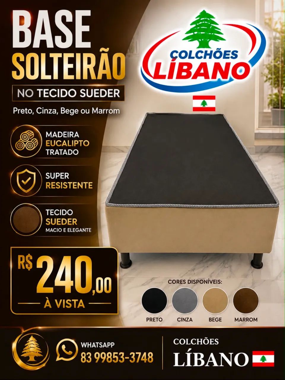 Base casal e solteirão direto da fábrica 