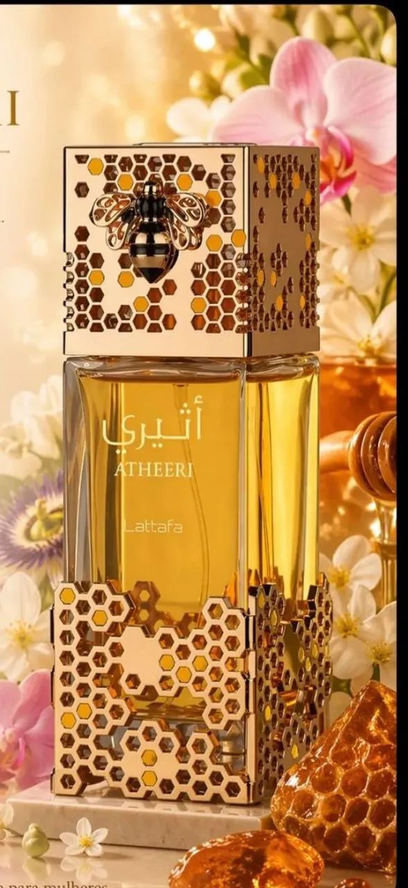 Perfume Árabe Ateheeri Lattafa Eau de Parfum 100 ML feminino o perfume da Abelhinha - Foto 2