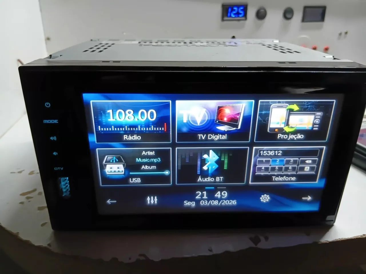 Multimídia positron 2 din com detalhe  - Foto 5