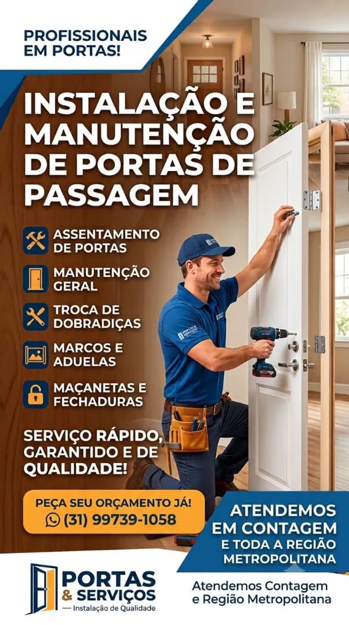 Instalações e manutencao de portas 
