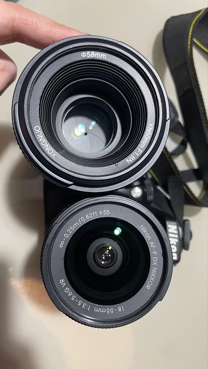 câmera nikon d5300 com 2 lentes e grip (com apenas 10.030 clicks) - Foto 2