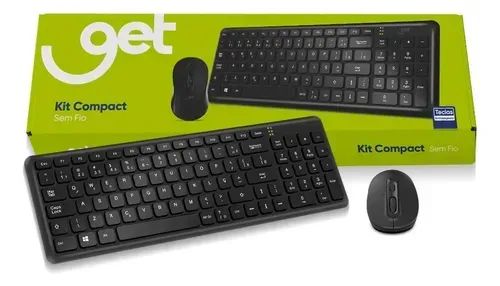 Kit Teclado e Mouse Sem Fio USB Get Compact 2 - Foto 5