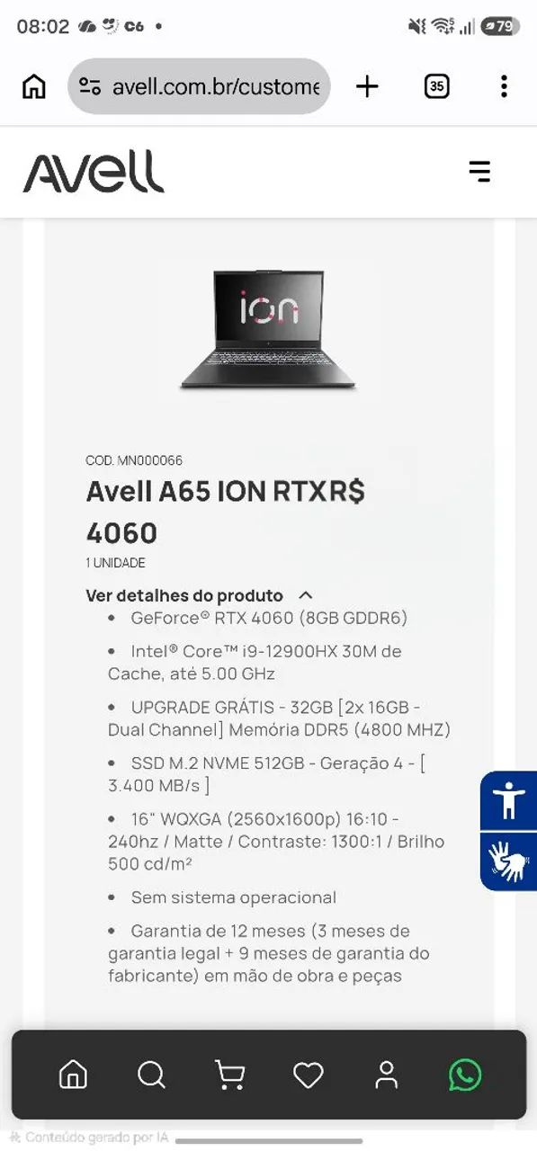 Notebook Gamer Avell I9 - Foto 4