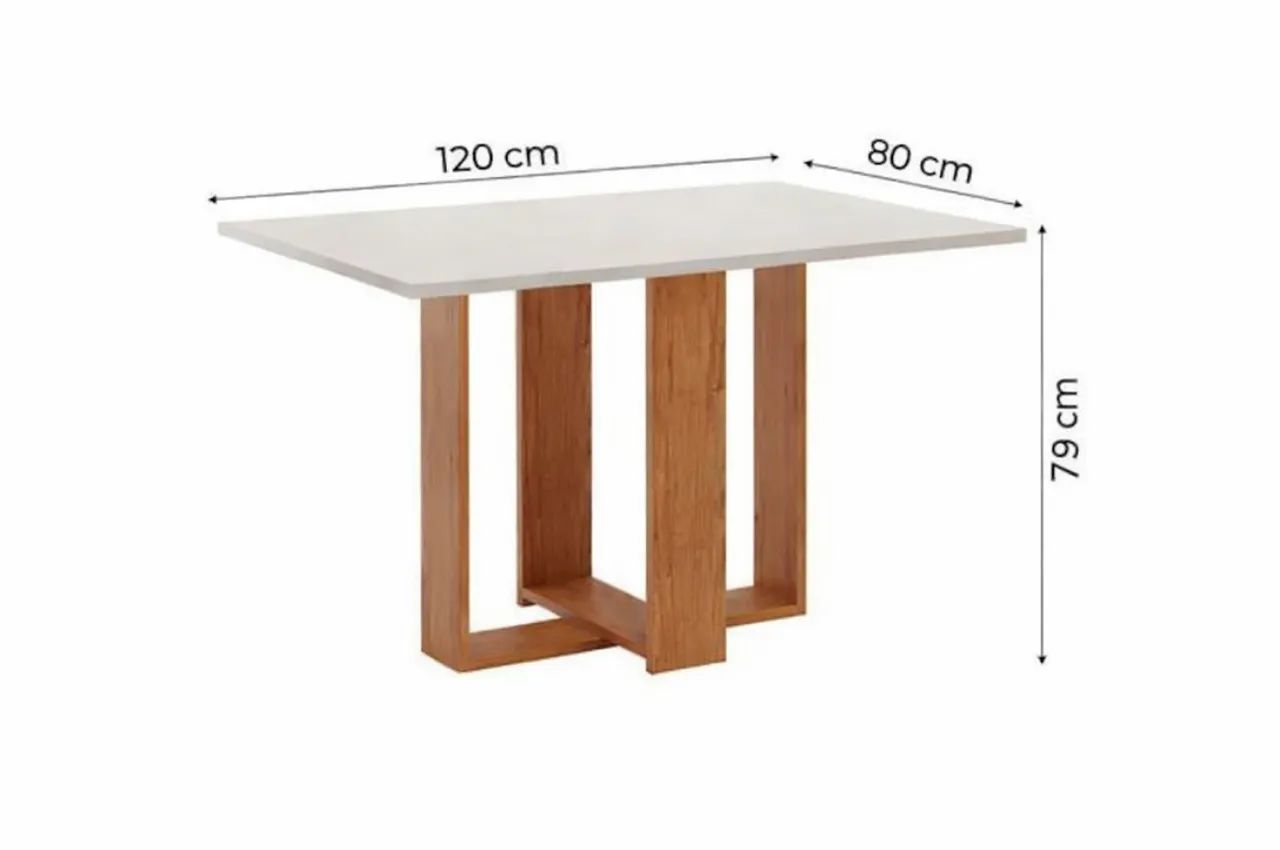 Mesa de Jantar Quadrada Minimalista - Foto 3