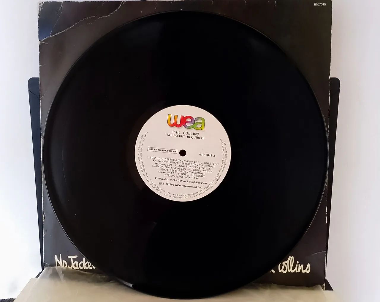 Lp Phil Collins - No Jacket Required/Sem encarte/1985/Excelente  - Foto 4