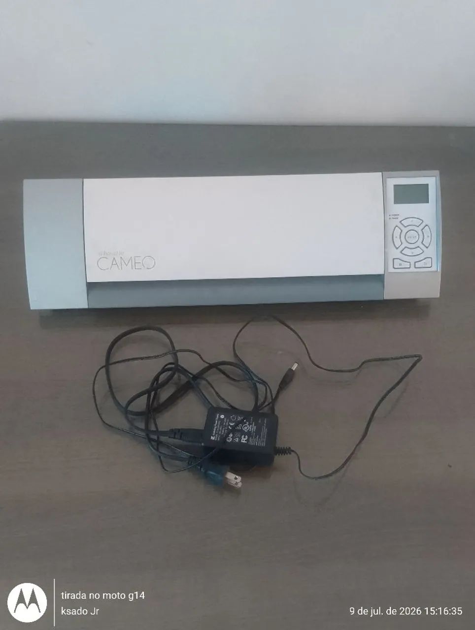 Máquina de corte silhouette camelo com display