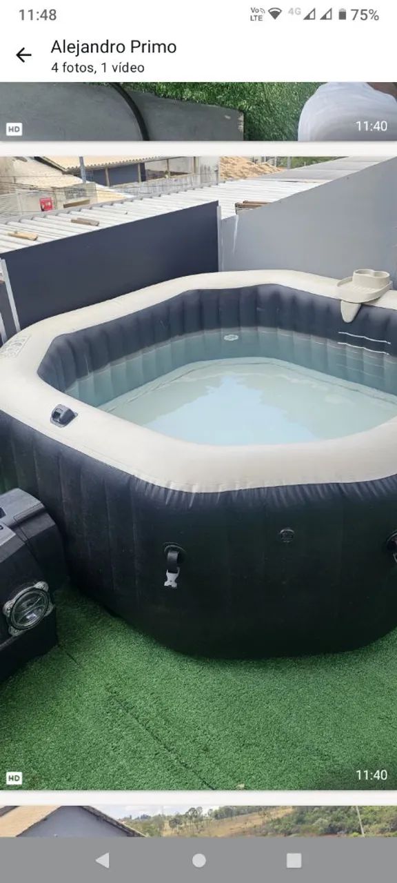 Spa inflável com aquecedor,hidro e super hidro