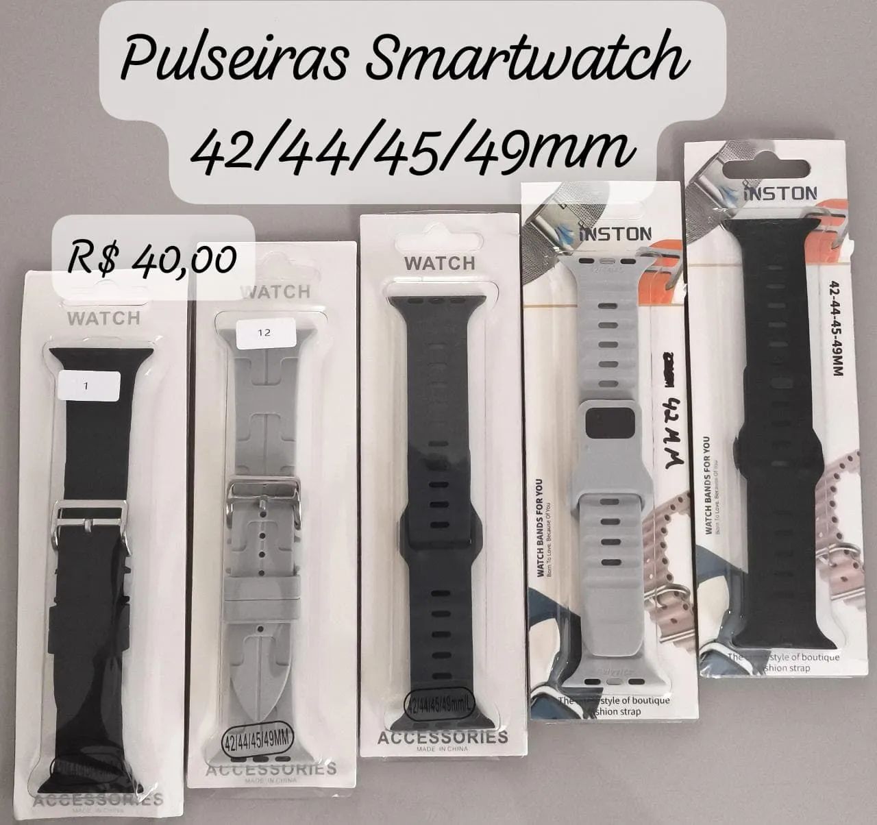 Pulseiras smartwatch 38/41/42/49mm - Foto 4