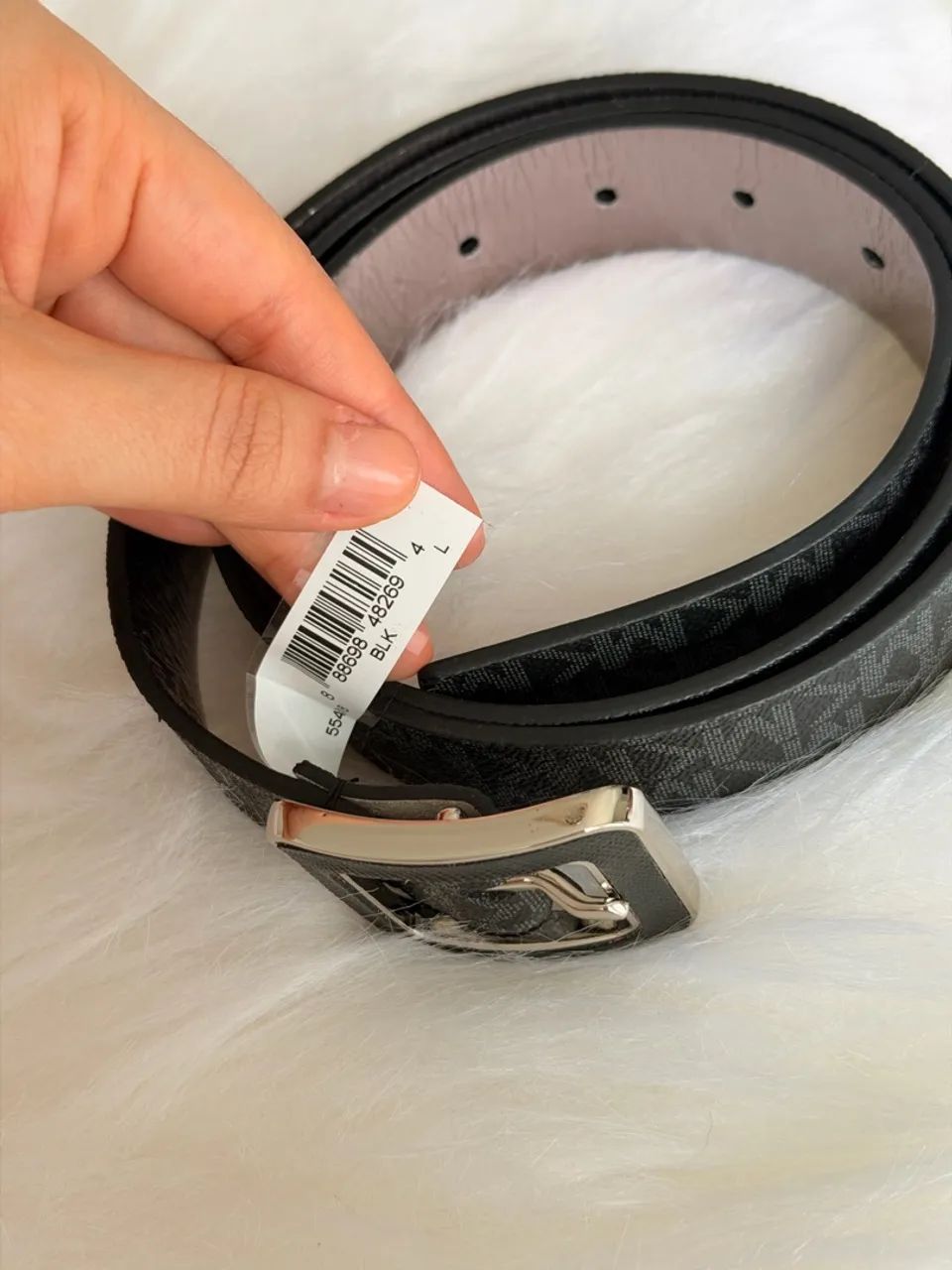 Cinto Michael Kors Preto com detalhes prateado  - Foto 2