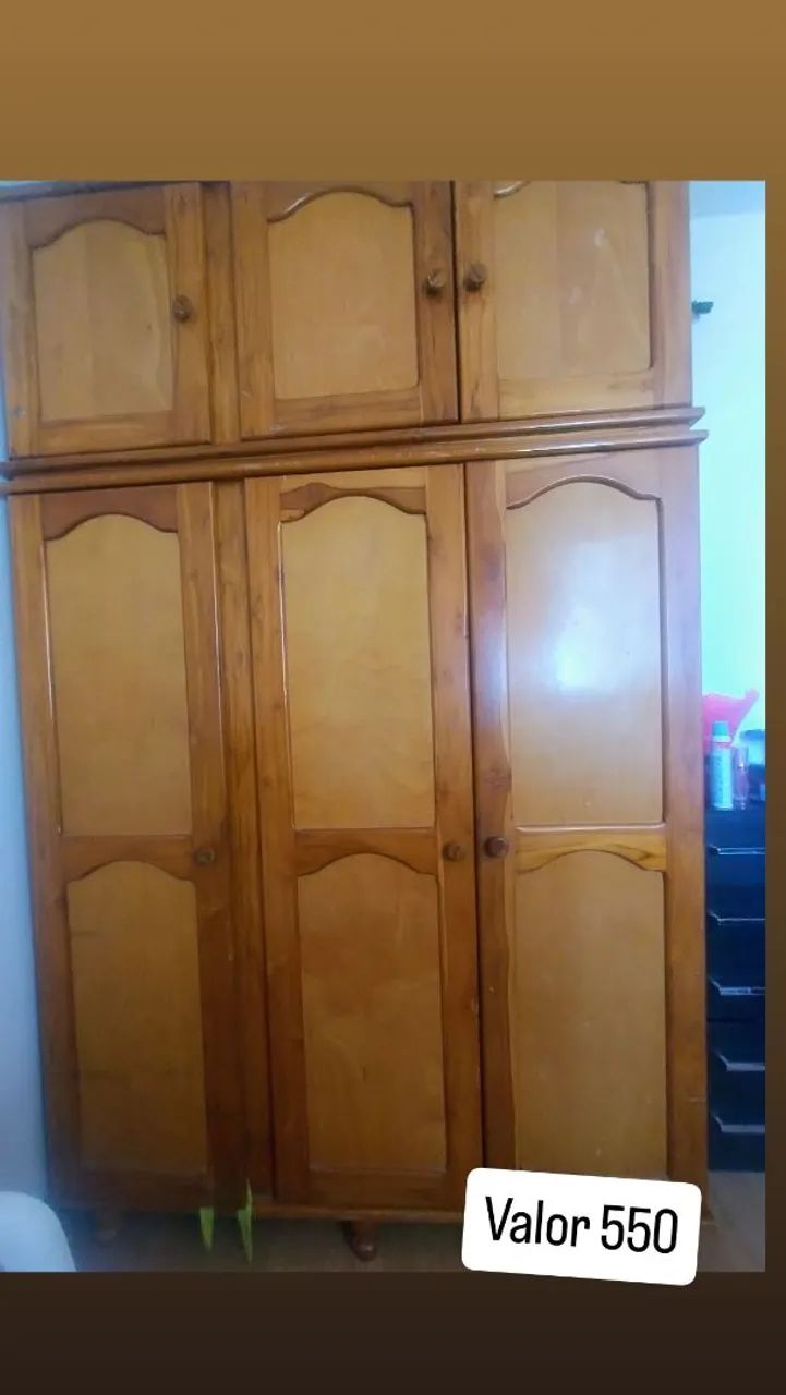 Vendo guarda roupa madeira teca 