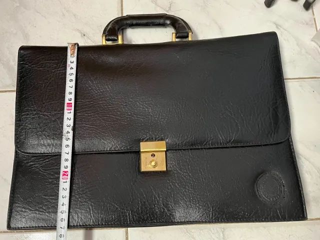Elegante pasta executiva em couro TEX  - pouquíssimo utilizada - Foto 2