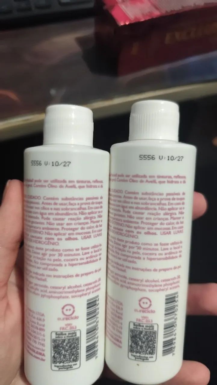 Tinta/coloração pra cabelo haskell super clareador 12.0 + ox 30 vol - Foto 4