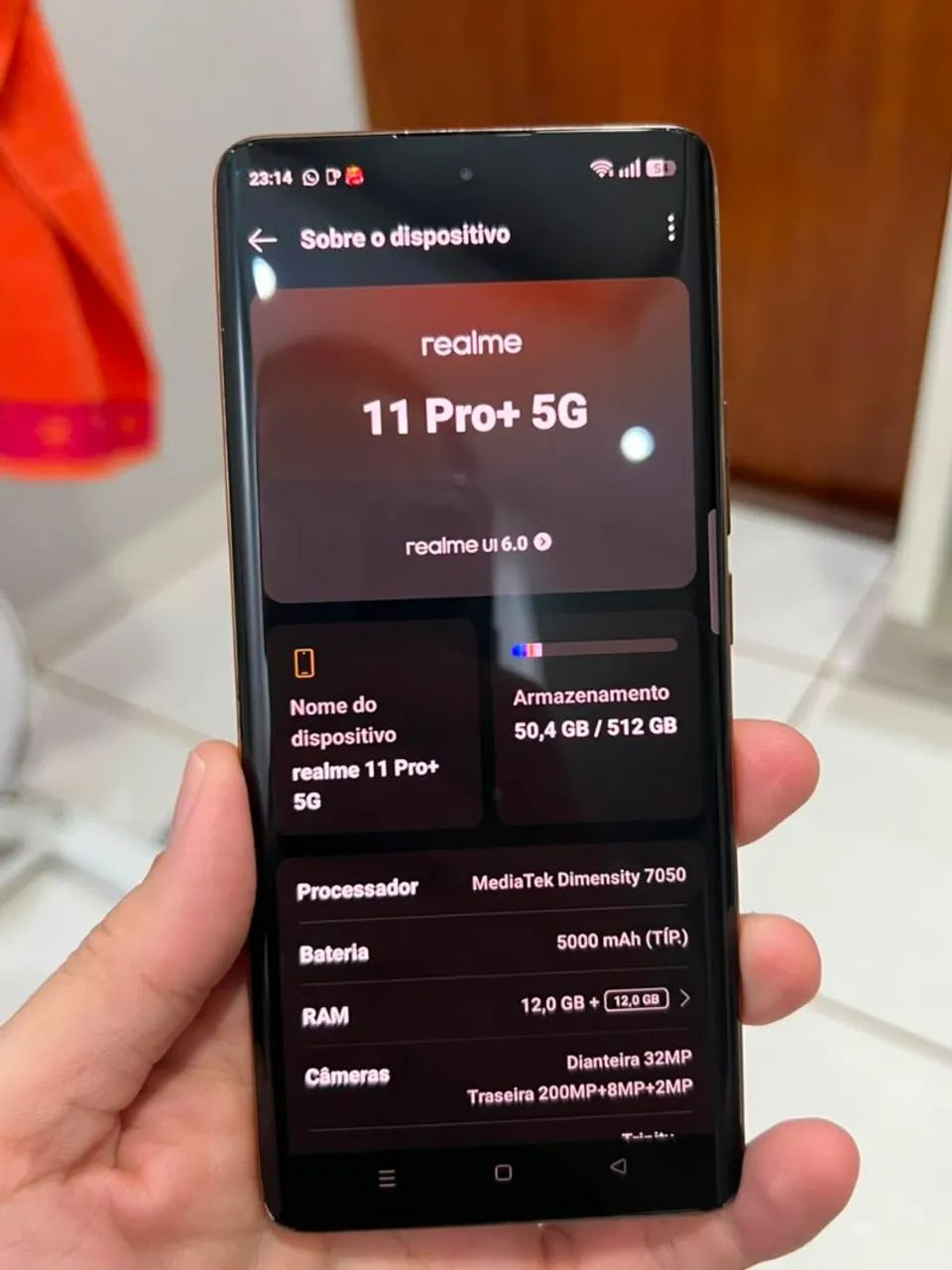 REALME 11 PRO+ 512g 24ram troco - Foto 4