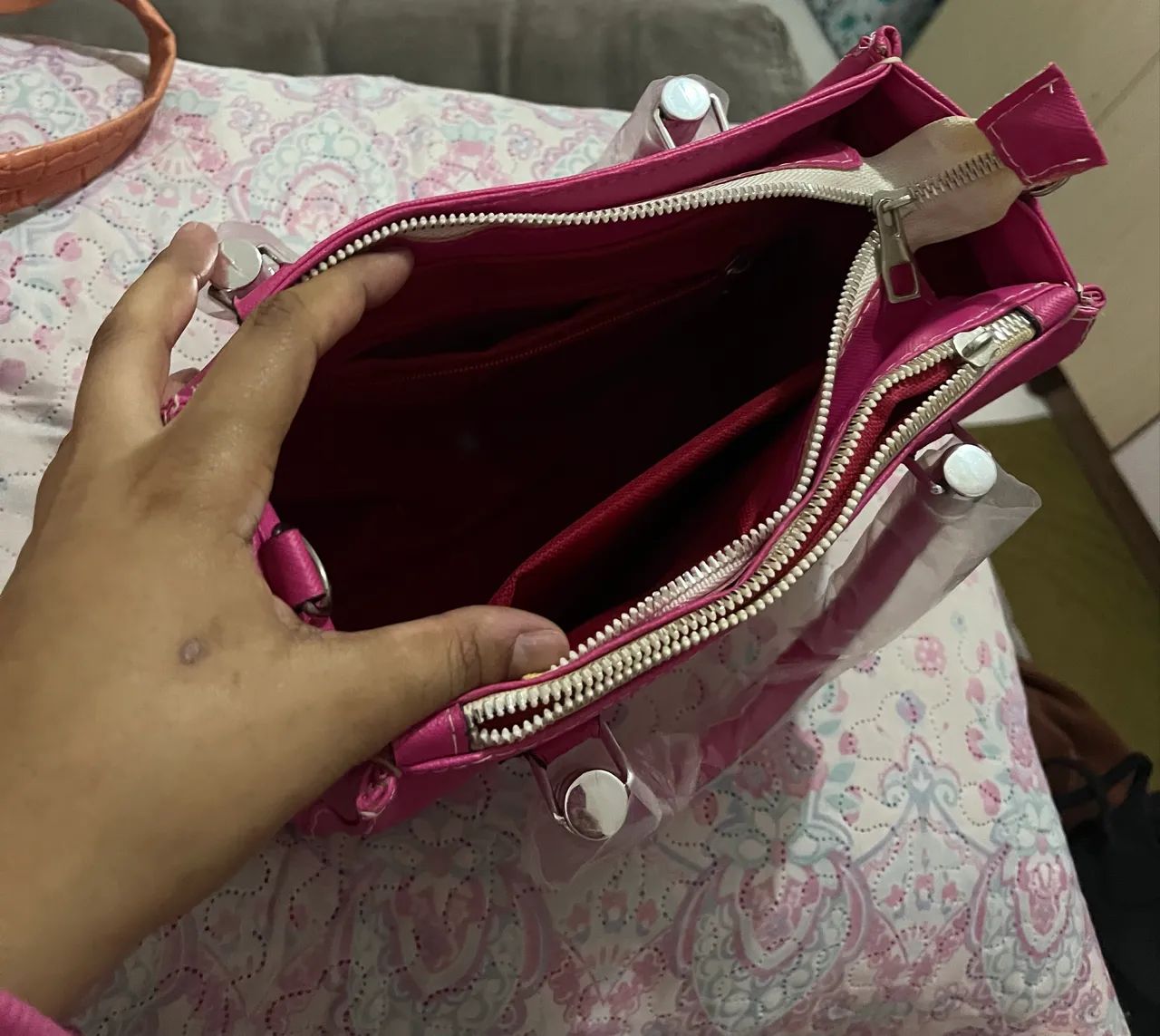 Bolsa Santa Lolla pink rosa - Foto 4