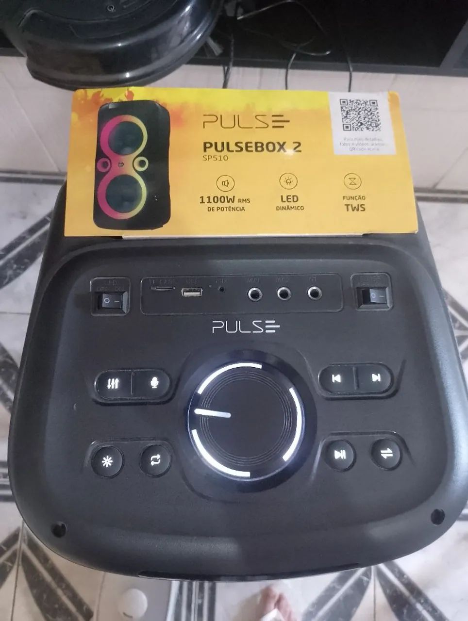 Caixa de som SP510 PULSEBOX 2 1100 W