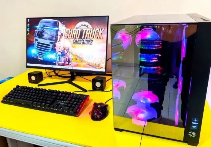 PC Gamer Xeon Placa Vídeo RTX 4060 16gb Ram Ddr4 Ssd 512gb Hd 1Tb Tela 24 180Hz  - Foto 2