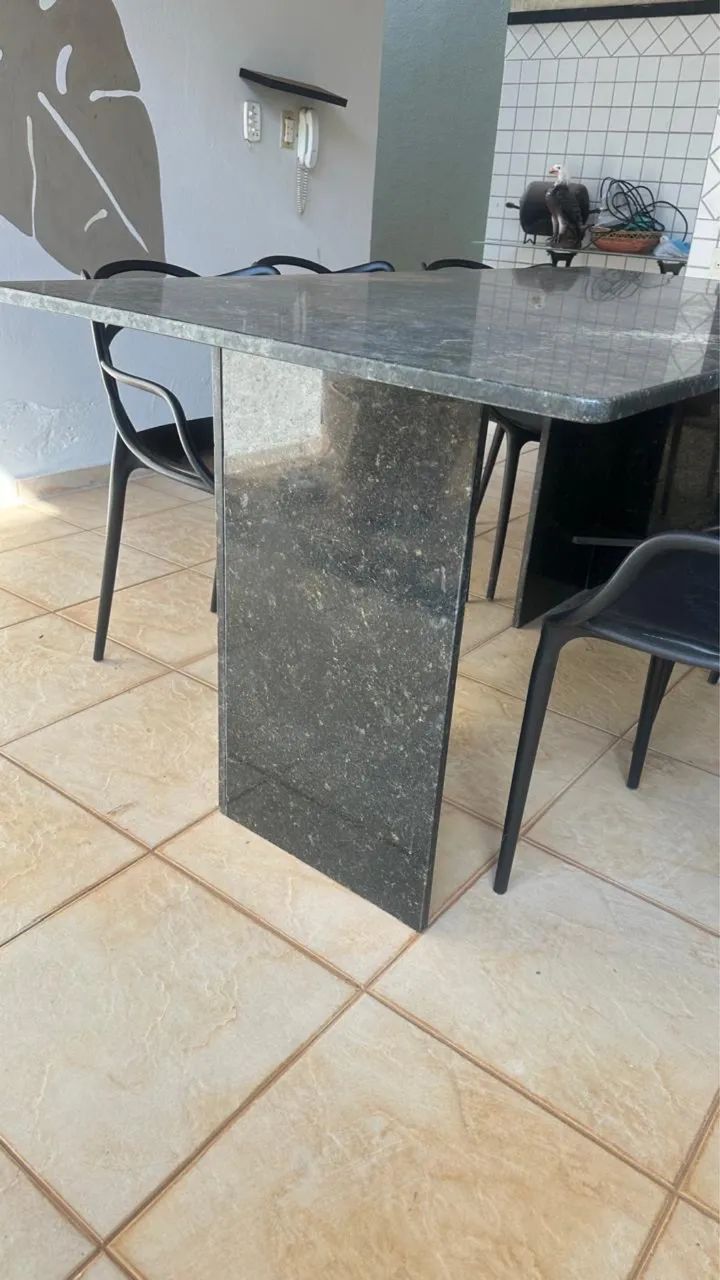 Mesa de granito com cadeiras - Foto 4
