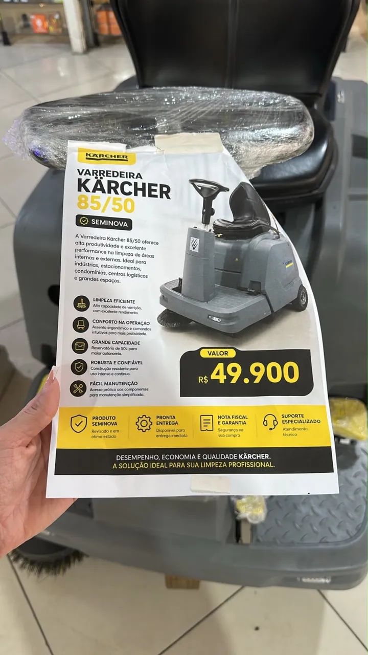 Varredeira  com Sucção Karcher 85/50R - Foto 3
