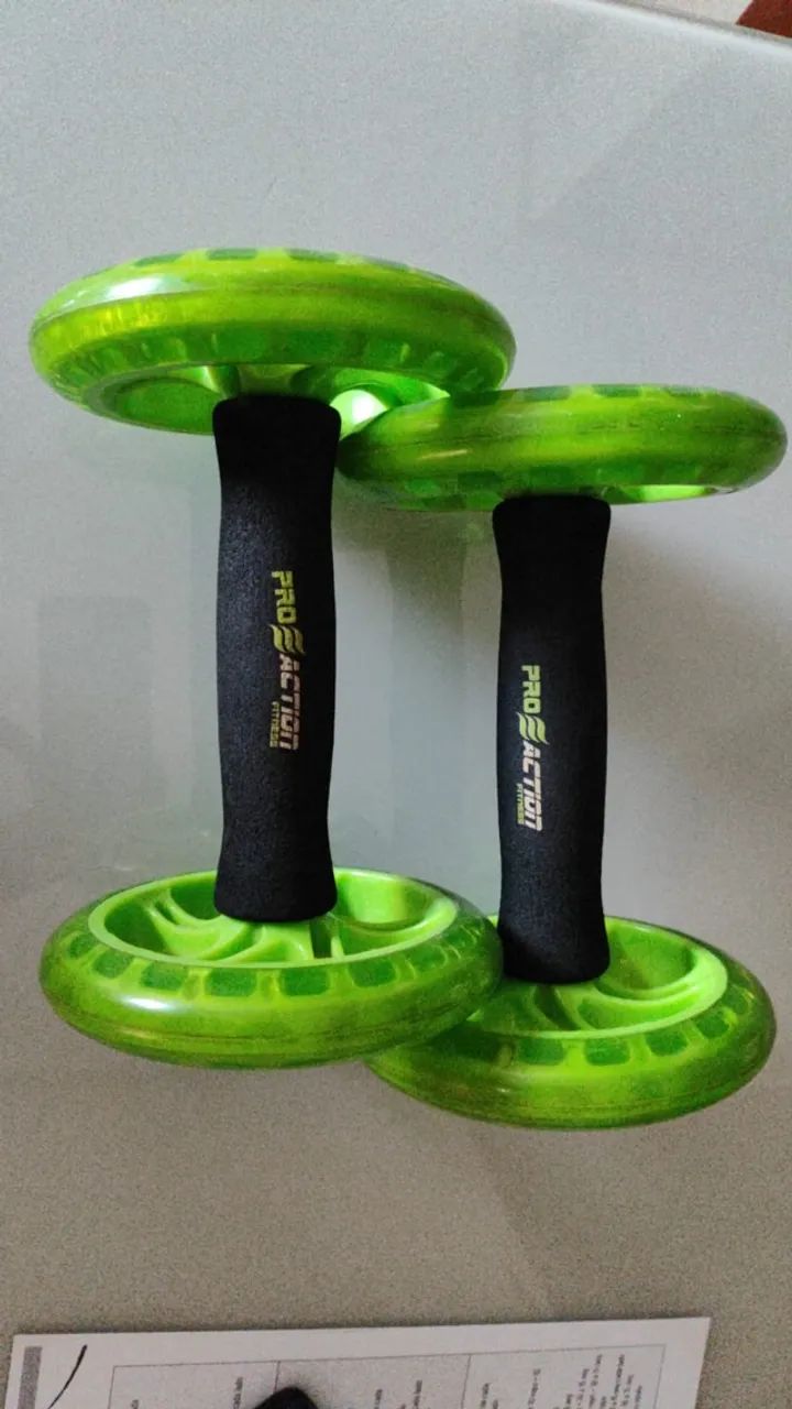 PAR DE HALTERES COM RODAS