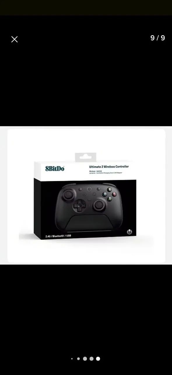 Controle 8bitdo ultimamente 2 v2 preto - Foto 2