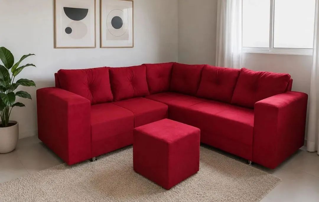 SOFA L DISPONÍVEL EM VÁRIAS CORES  - Foto 2