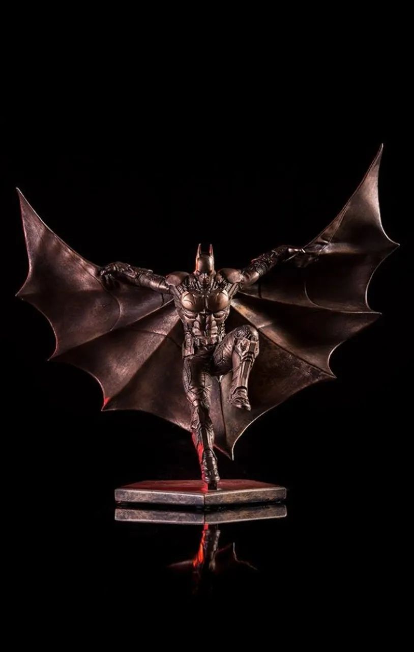 Batman Iron Studios Arkham Bronze Exclusiva Rock In Rio 2017 - Foto 2