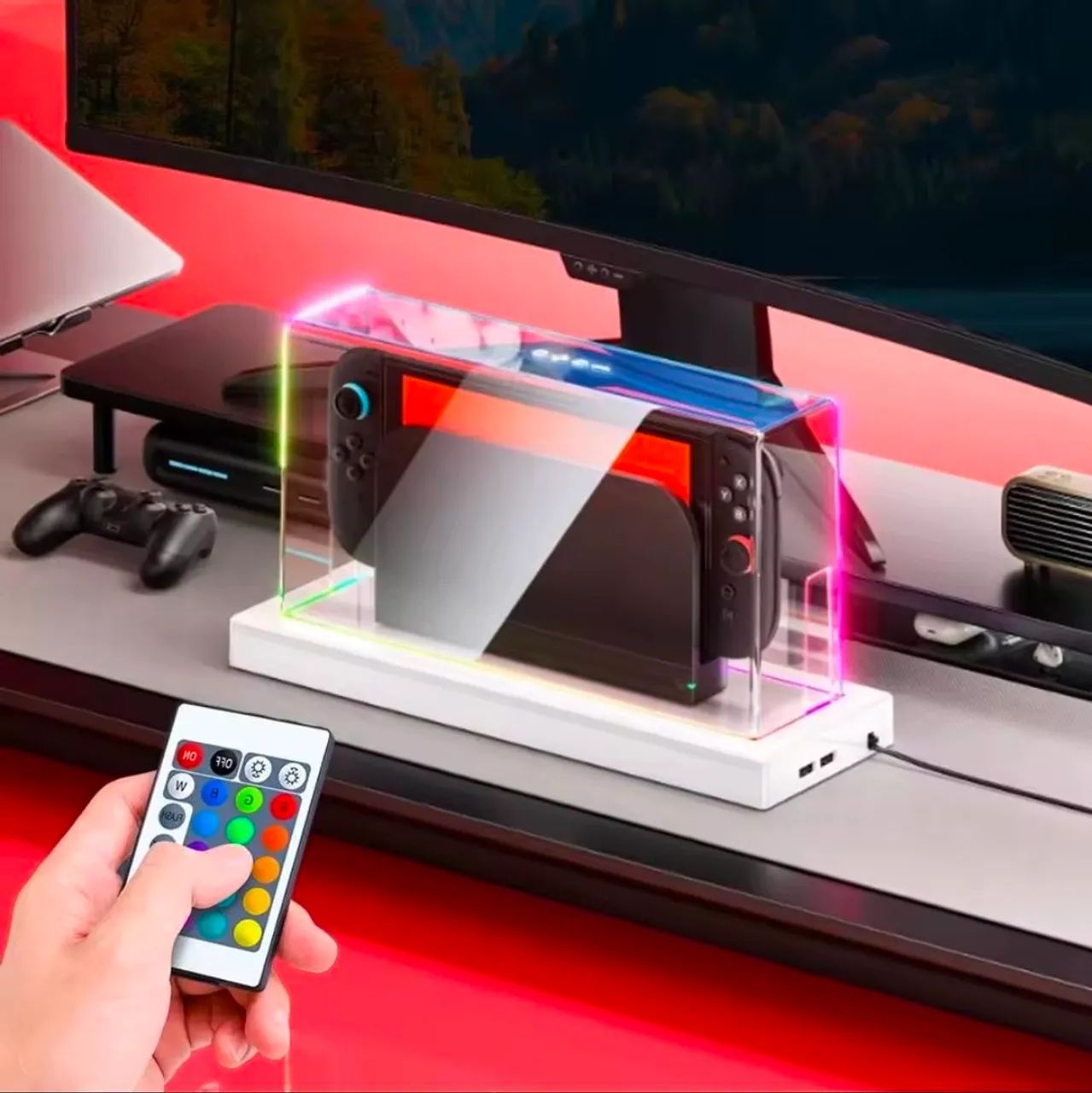 Base de Led Nintendo Switch 1 e 2 (Envio OLX Pay) - Foto 2