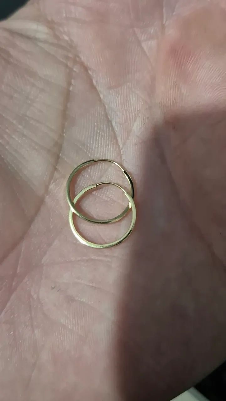 Brinco argola ouro 18K - Foto 4