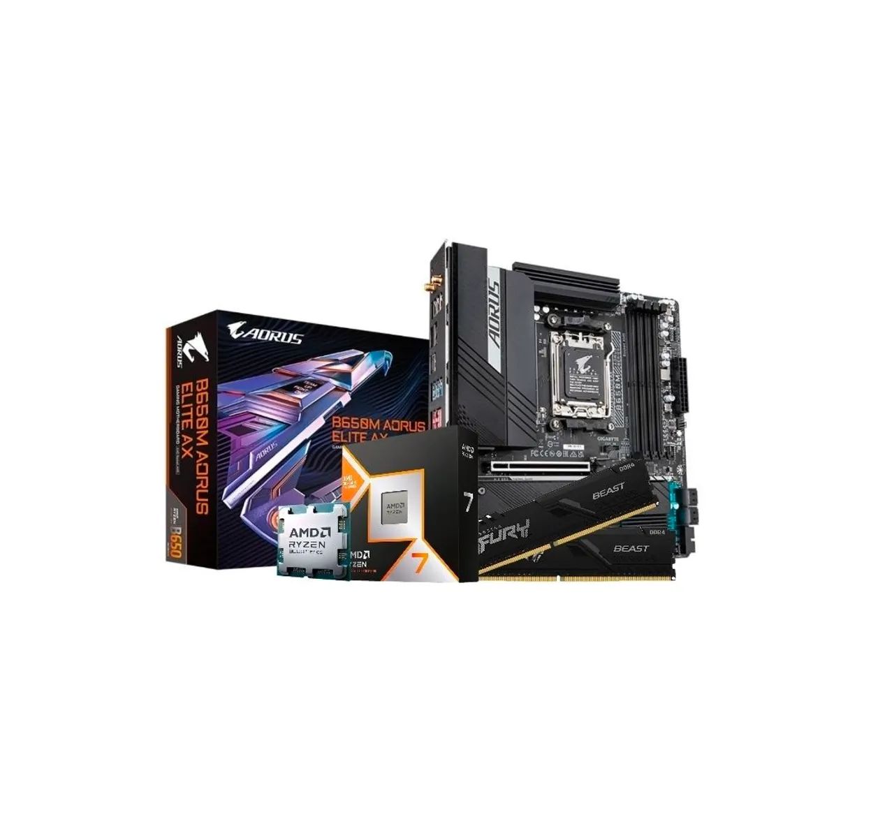 Ryzen 7 9800x3d + B650m + 32gb ddr5 | Troco e parcelo