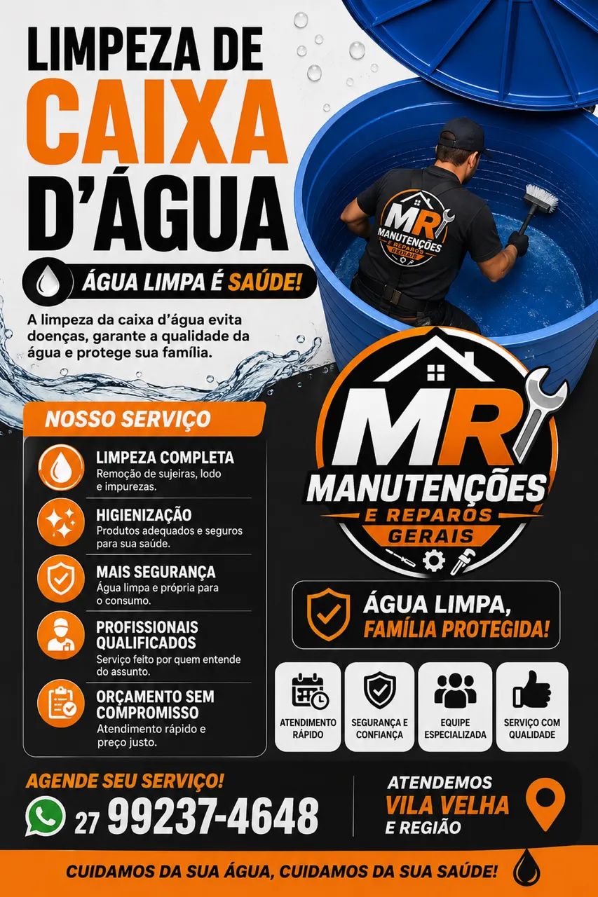 Limpeza de caixa d?água 