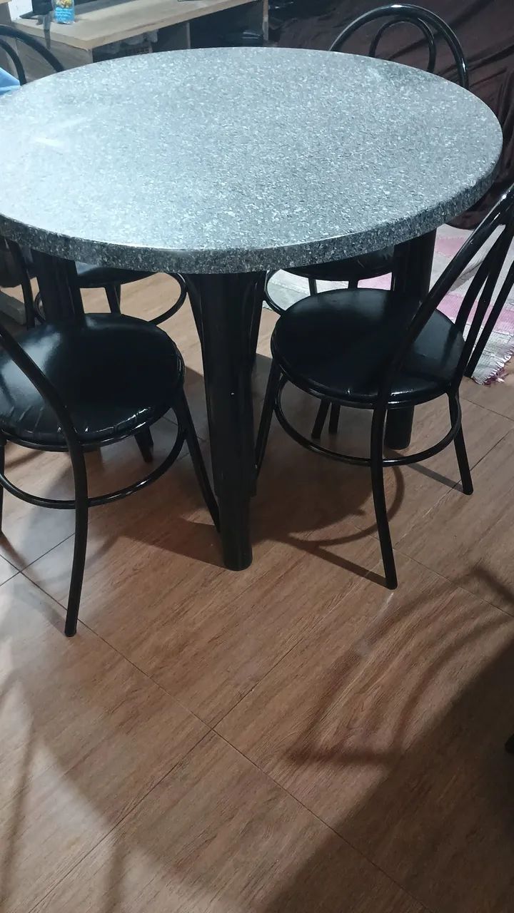 Mesa de mármore sintético usada  - Foto 3