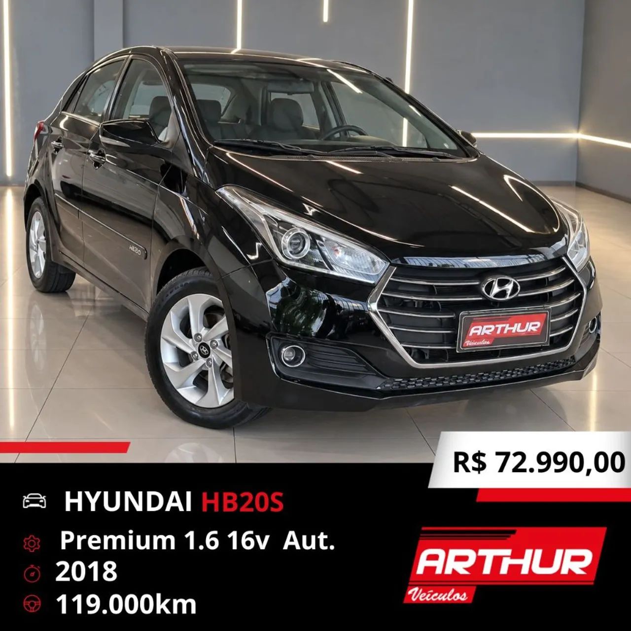 Hyundai Hb20S Premium 1.6 Flex 16V Aut. 4P 2018 2018