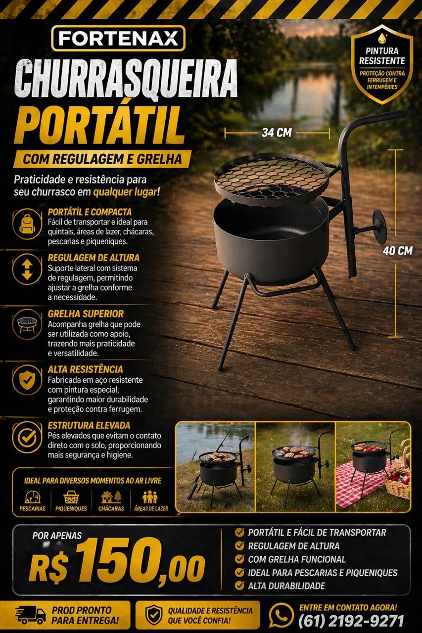 Churrasqueira Portátil 