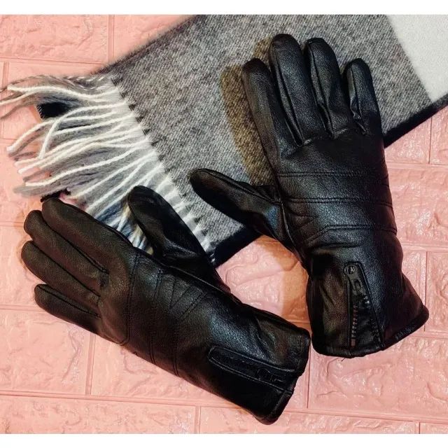 Par de Luvas Couro Resistente - Ideal para Viagens e Estrada - Foto 4
