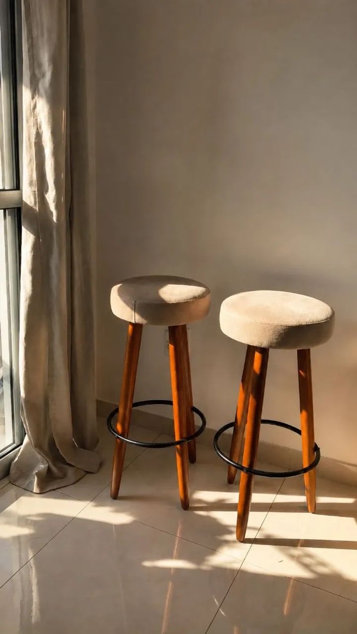 Banqueta Alta estofada 02