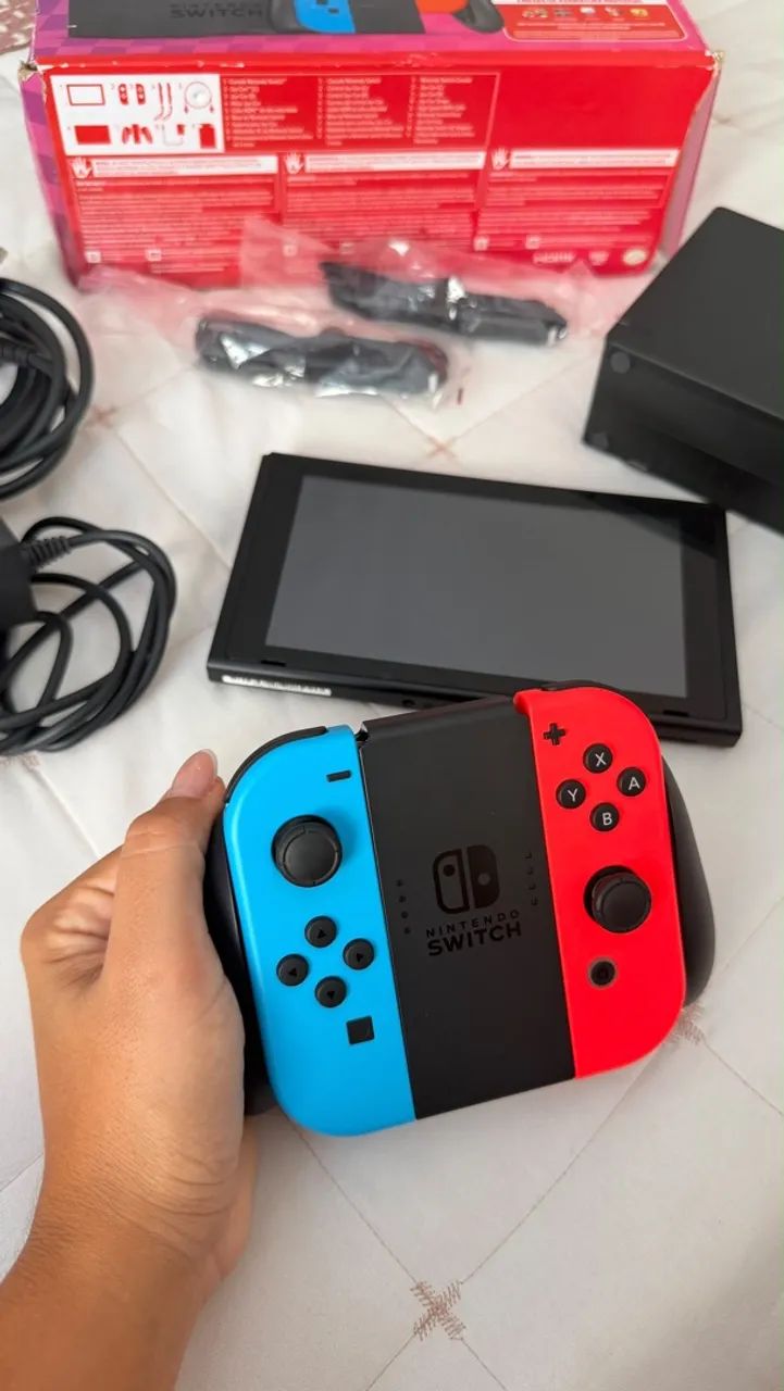NINTENDO SWITCH V2 32G POUCO USADO - Foto 3