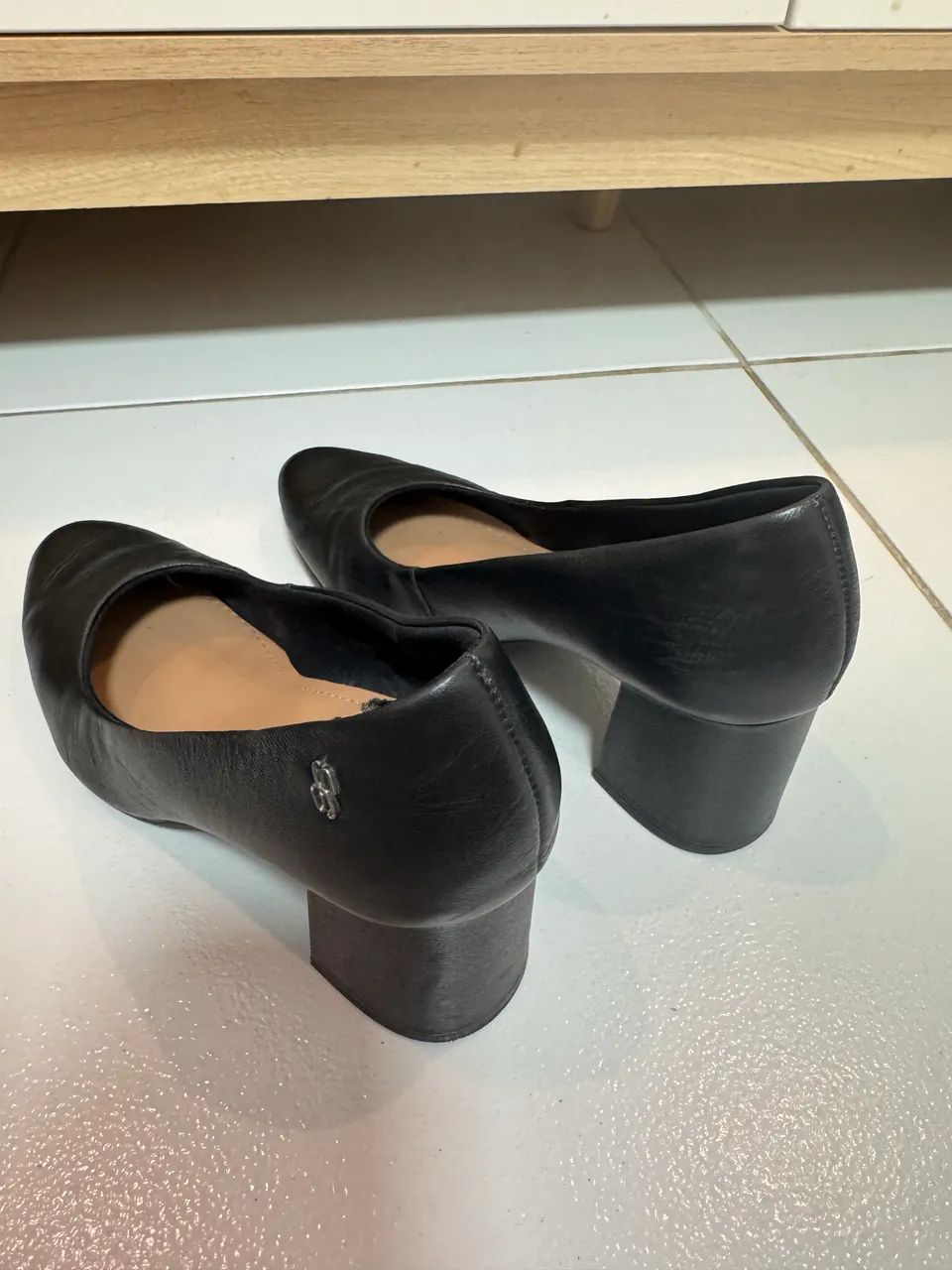 Scarpin USAFLEX salto bloco TAM 37 - Foto 3